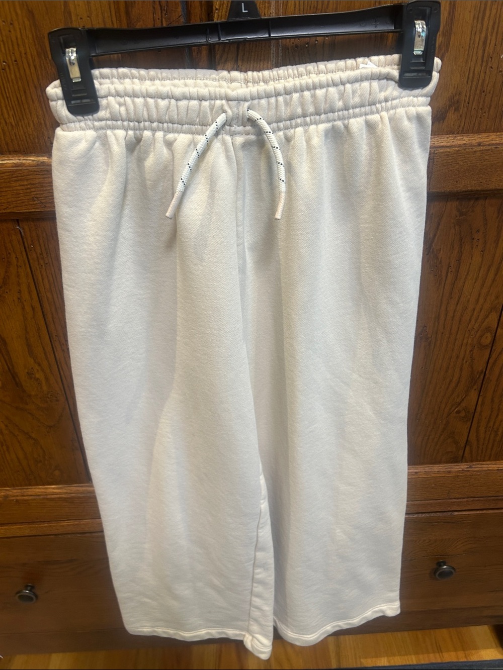 Zara Kids Cream Drawstring Joggers